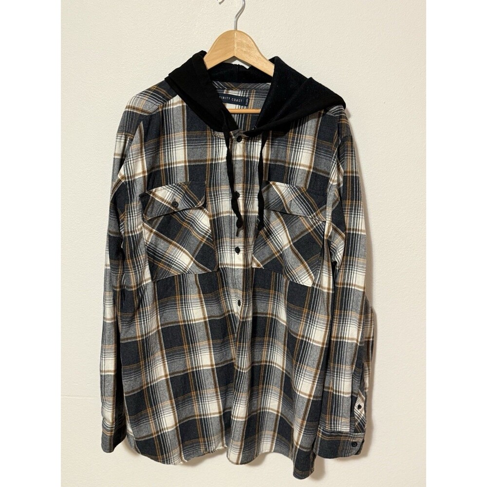 Trinity Coast Hooded Flannel Shirt Men’s   (Size 2XL)   -   Great Pre-owned Cond